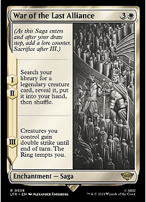 War of the Last Alliance - The Lord of the Rings: Tales of Middle-earth Foil (ingles)