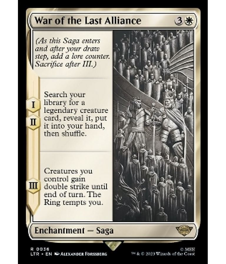 War of the Last Alliance - The Lord of the Rings: Tales of Middle-earth Foil (ingles)