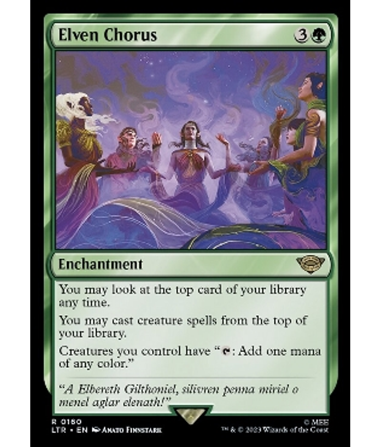 Elven Chorus - The Lord of the Rings: Tales of Middle-earth (inglés)