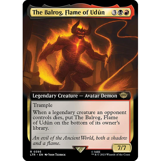 The Balrog, Flame of Udun (0395 - Extended Art) - The Lord of the Rings: Tales of Middle-earth Variants (inglés)