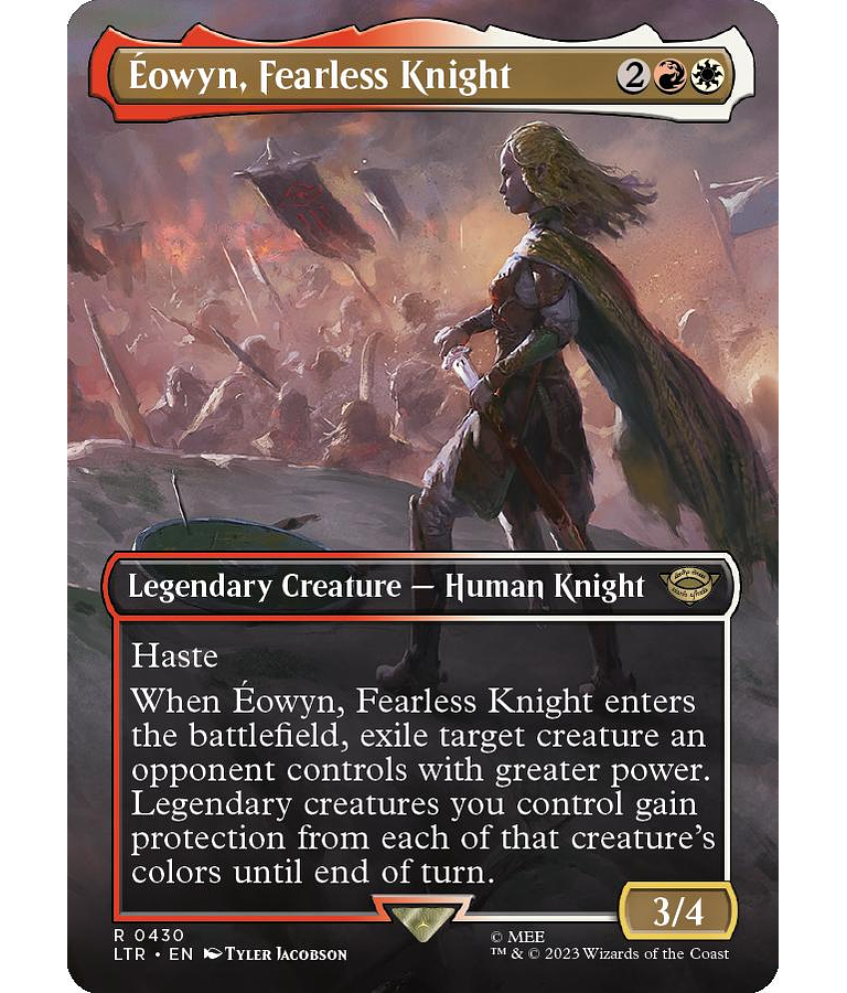 Eowyn, Fearless Knight (Borderless) - The Lord of the Rings: Tales of Middle-earth Variants (inglés)