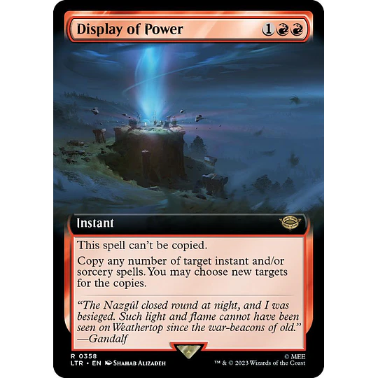 Display of Power (0358 - Extended Art) - The Lord of the Rings: Tales of Middle-earth Variants Foil (inglés)