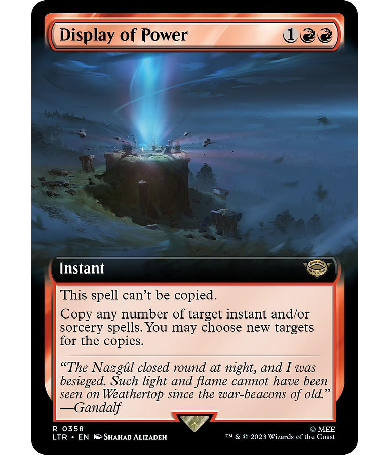 Display of Power (0358 - Extended Art) - The Lord of the Rings: Tales of Middle-earth Variants Foil (inglés)