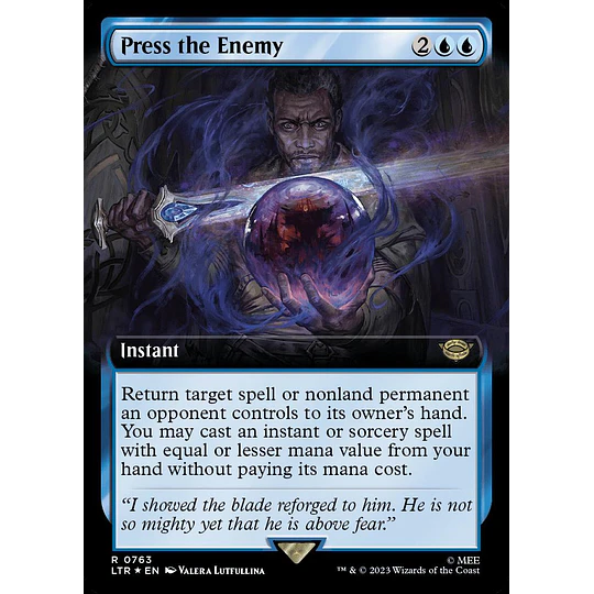 Press the Enemy (0763 - Extended Art - Surge Foil) - The Lord of the Rings: Tales of Middle-earth Variants Foil (inglés)
