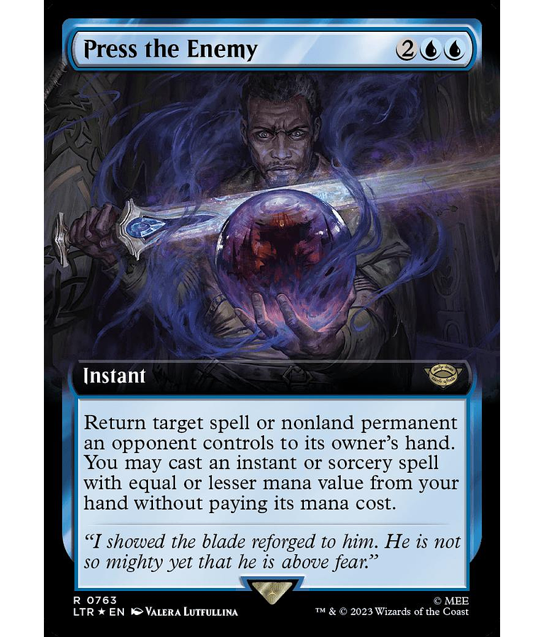 Press the Enemy (0763 - Extended Art - Surge Foil) - The Lord of the Rings: Tales of Middle-earth Variants Foil (inglés)