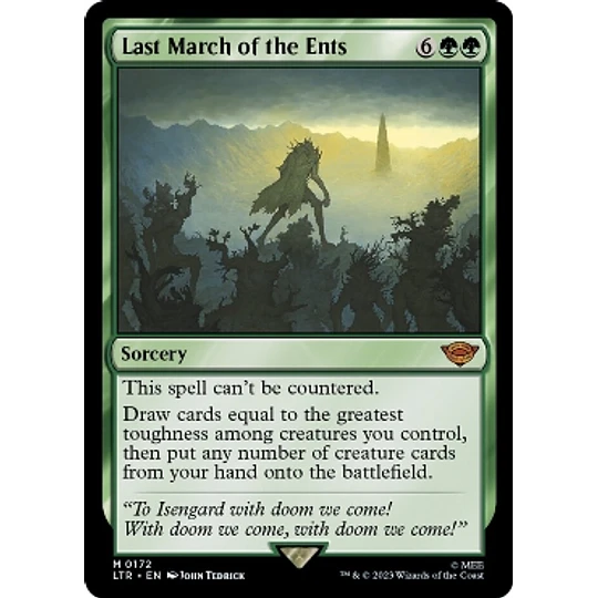 Last March of the Ents - The Lord of the Rings: Tales of Middle-earth (inglés)