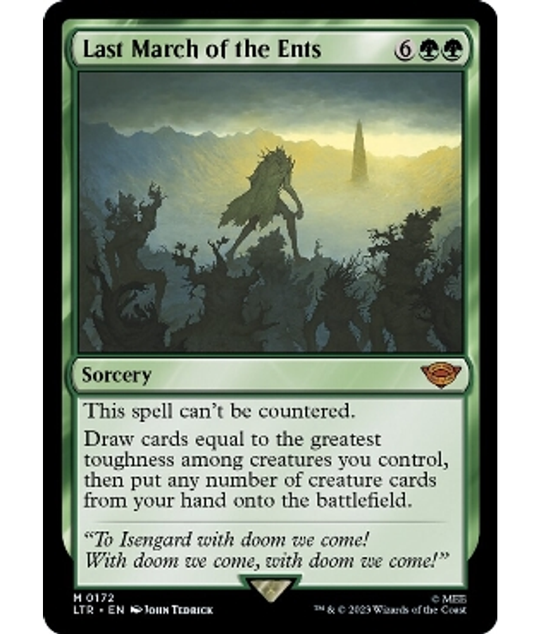 Last March of the Ents - The Lord of the Rings: Tales of Middle-earth (inglés)