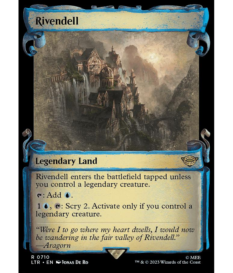 Rivendell (0710 - Scroll Showcase) - The Lord of the Rings: Tales of Middle-earth Variants (inglés)