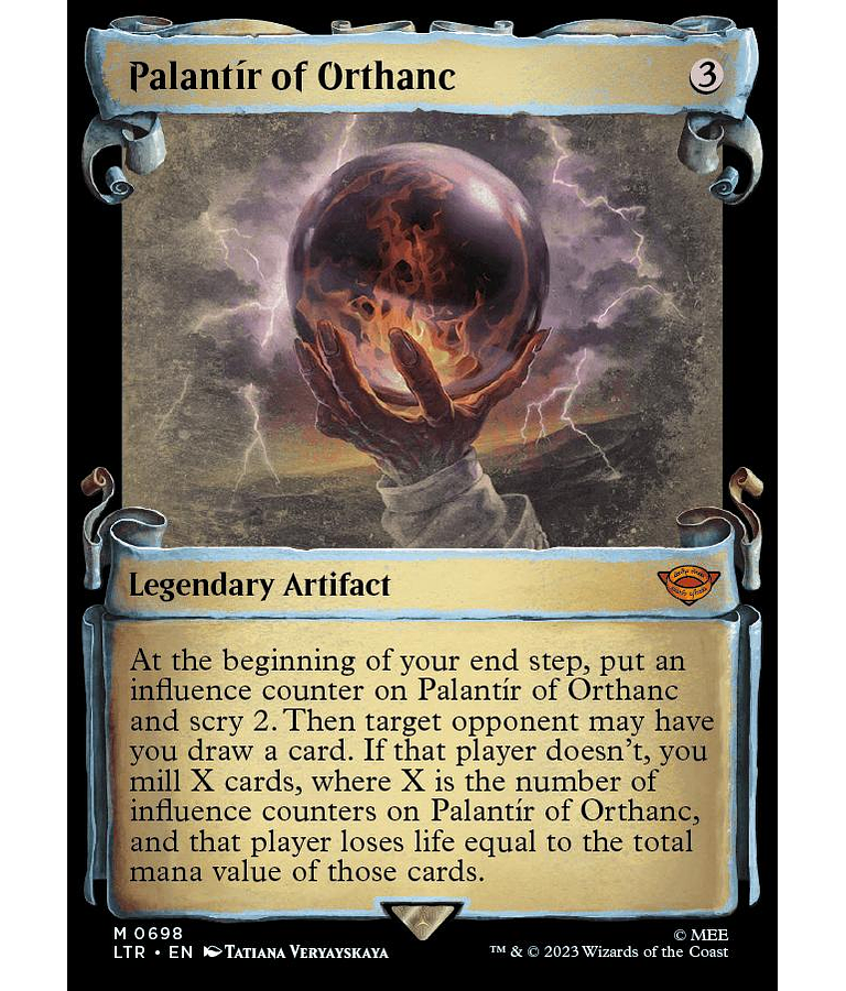 Palantir of Orthanc (0698- Scroll Showcase) - The Lord of the Rings: Tales of Middle-earth Variant (inglés)