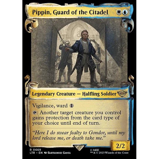 Pippin, Guard of the Citadel (0669 - Scroll Showcase) - The Lord of the Rings: Tales of Middle-earth Variants (inglés)