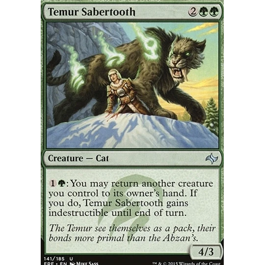 Temur Sabertooth - Fate Reforged (español)