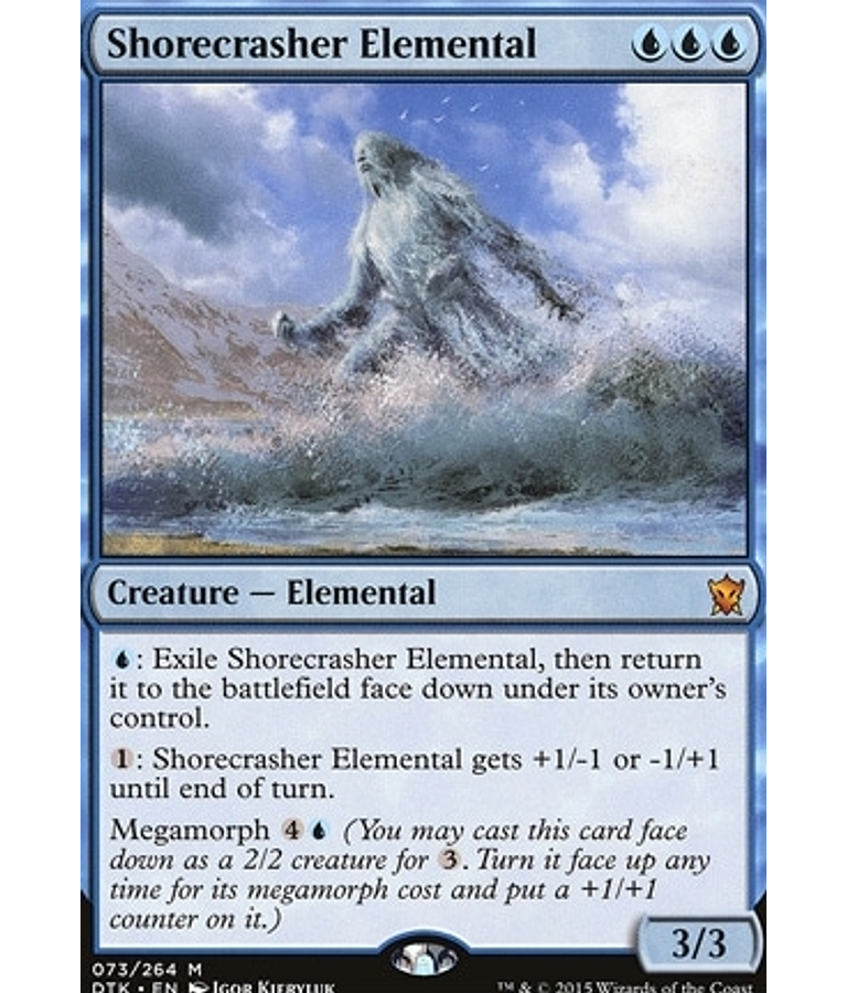 Shorecrasher Elemental - Dragons of Tarkir (inglés)