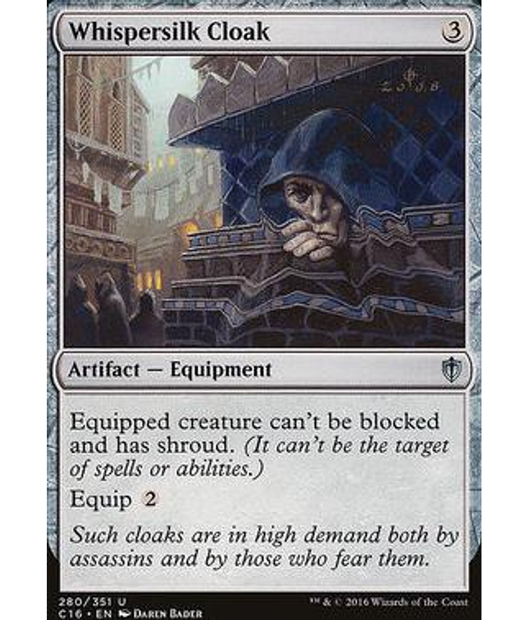 Whispersilk Cloak - Commander 2016 (español)