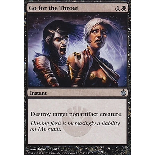 Go for the Throat - Mirrodin Besieged (español)