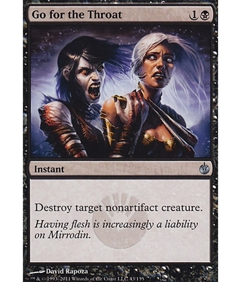 Go for the Throat - Mirrodin Besieged (inglés)