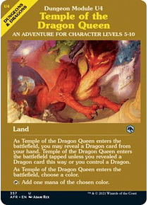 Temple of the Dragon Queen (Showcase) - Adventures in the Forgotten Realms Variants Foil (inglés)