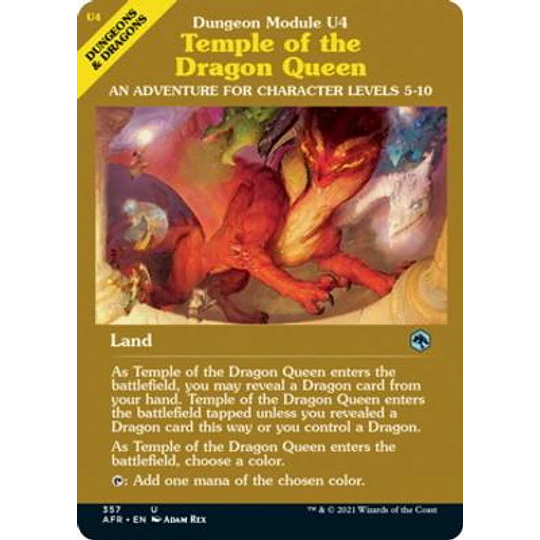 Temple of the Dragon Queen (Showcase) - Adventures in the Forgotten Realms Variants Foil (inglés)