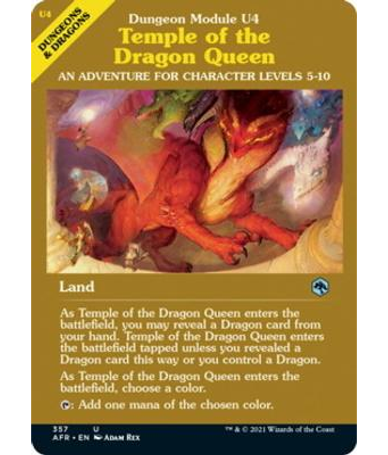 Temple of the Dragon Queen (Showcase) - Adventures in the Forgotten Realms Variants Foil (inglés)