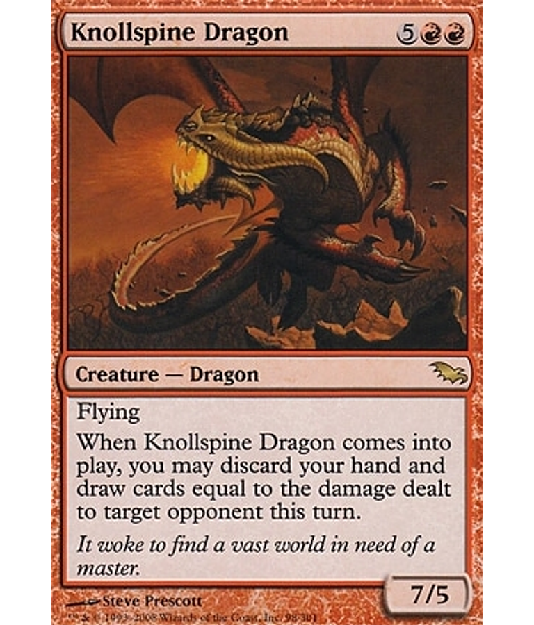 Knollspine Dragon - Shadowmoor (español)