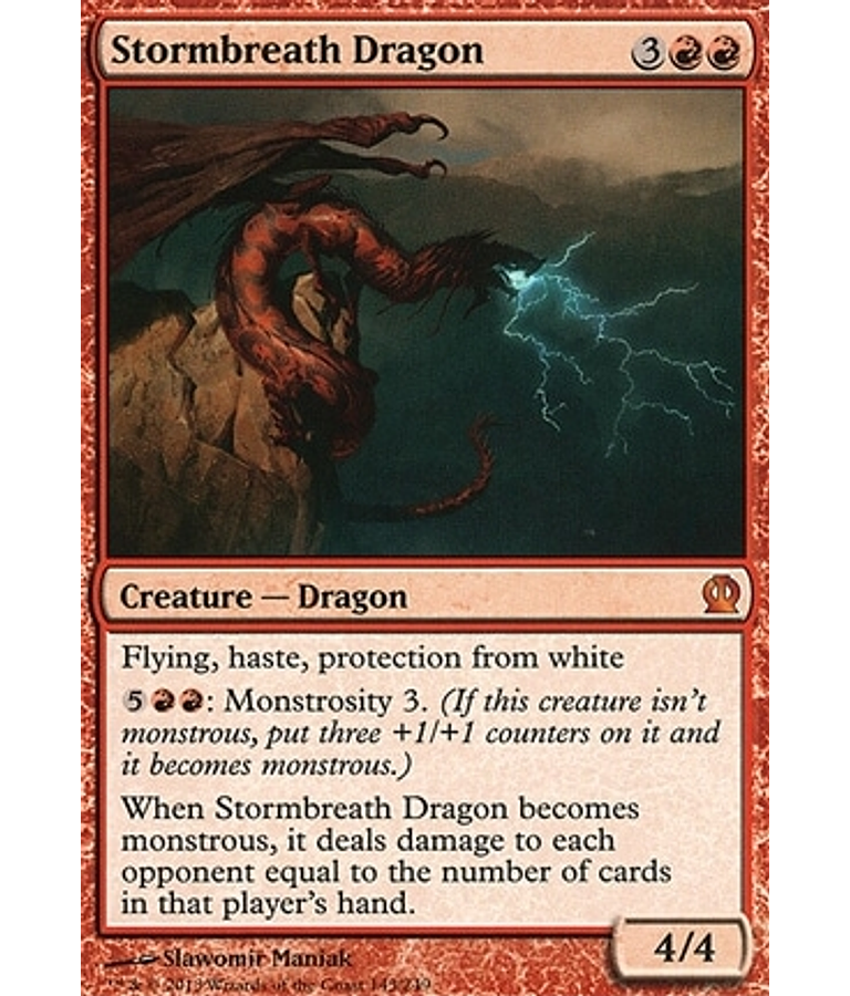 Stormbreath Dragon - Theros (inglés)