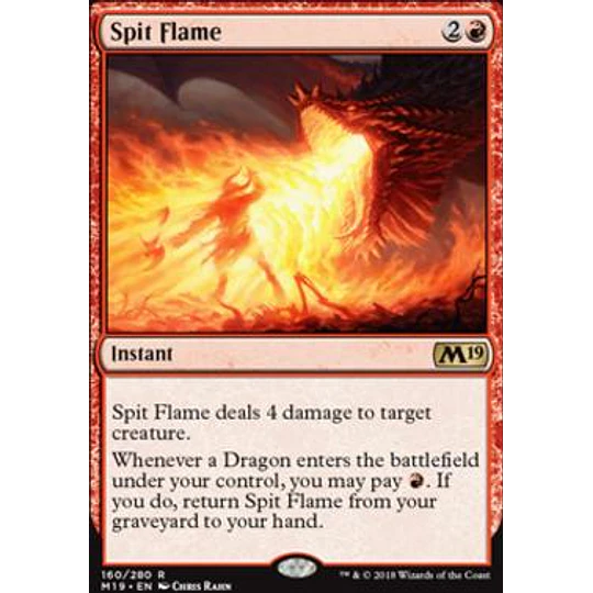 Spit Flame - Core Set 2019 Foil (español)