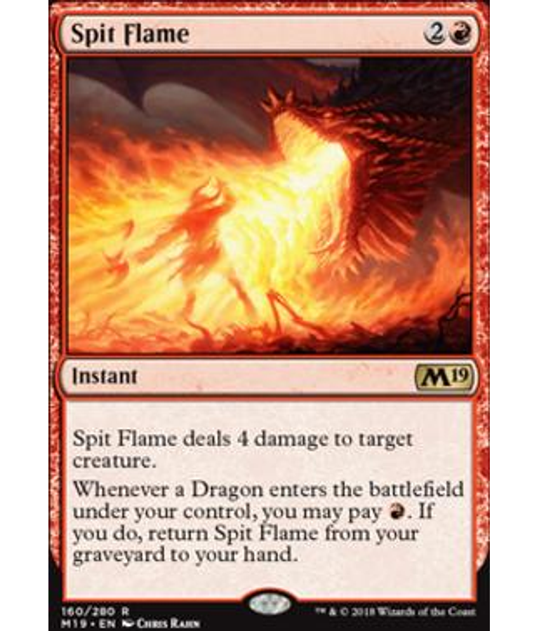 Spit Flame - Core Set 2019 Foil (español)
