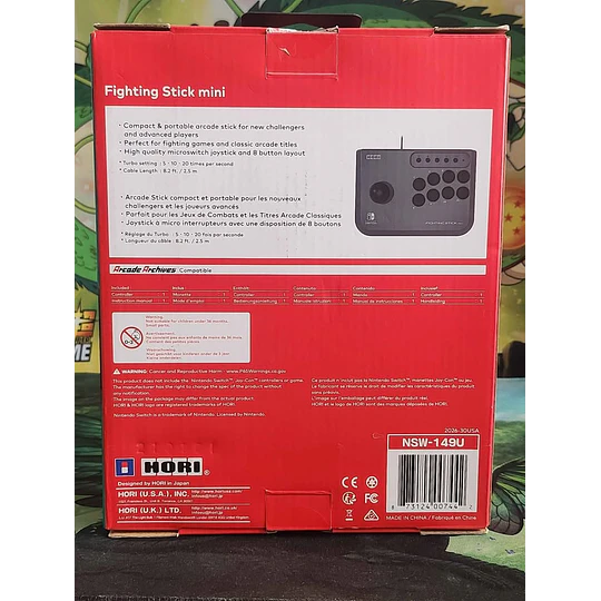 Arcade Stick mini Hori - Para Nintendo Swtich