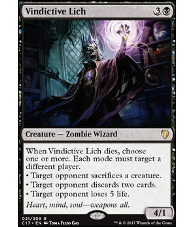 Vindictive Lich - Commander 2017 (español)