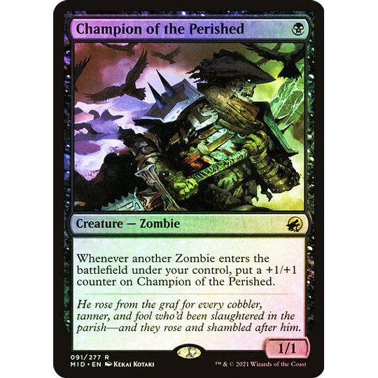 Champion of the Perished - Innistrad: Midnight Hunt Foil (inglés)