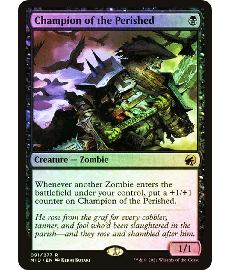 Champion of the Perished - Innistrad: Midnight Hunt Foil (inglés)
