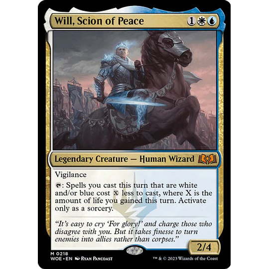 Will, Scion of Peace - Wilds of Eldraine (inglés)