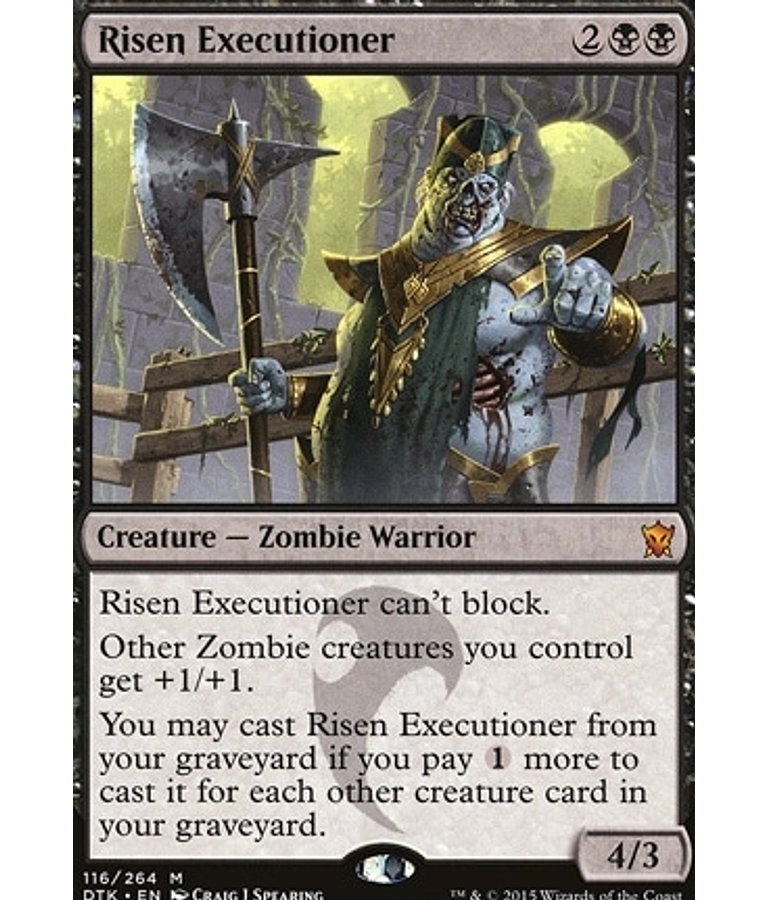 Risen Executioner - Dragons of Tarkir (inglés)