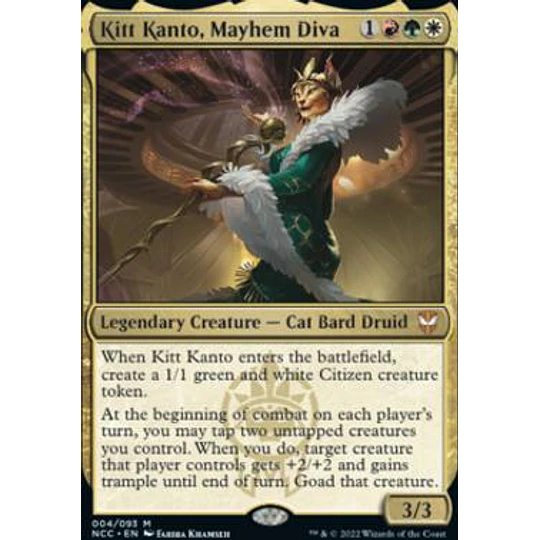 Kitt Kanto, Mayhem Diva - Streets of New Capenna Commander Decks (español)
