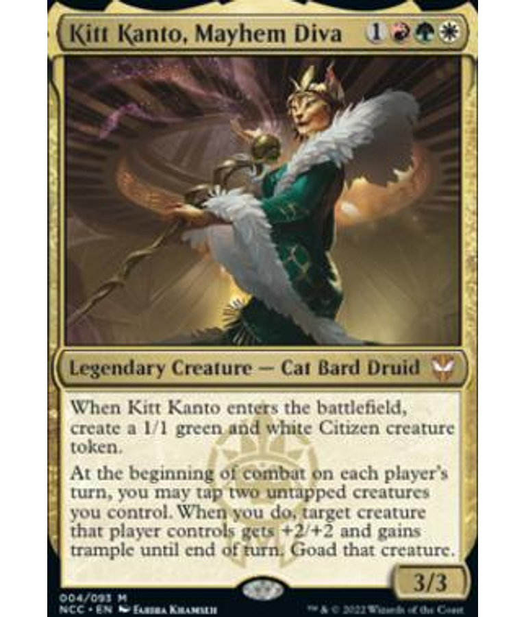 Kitt Kanto, Mayhem Diva - Streets of New Capenna Commander Decks (español)