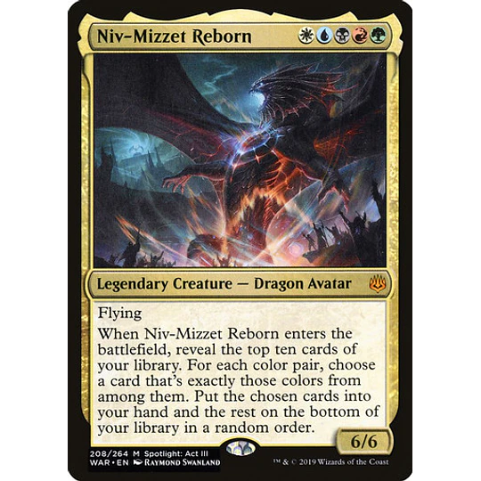 Niv-Mizzet Reborn - War of the Spark (español)