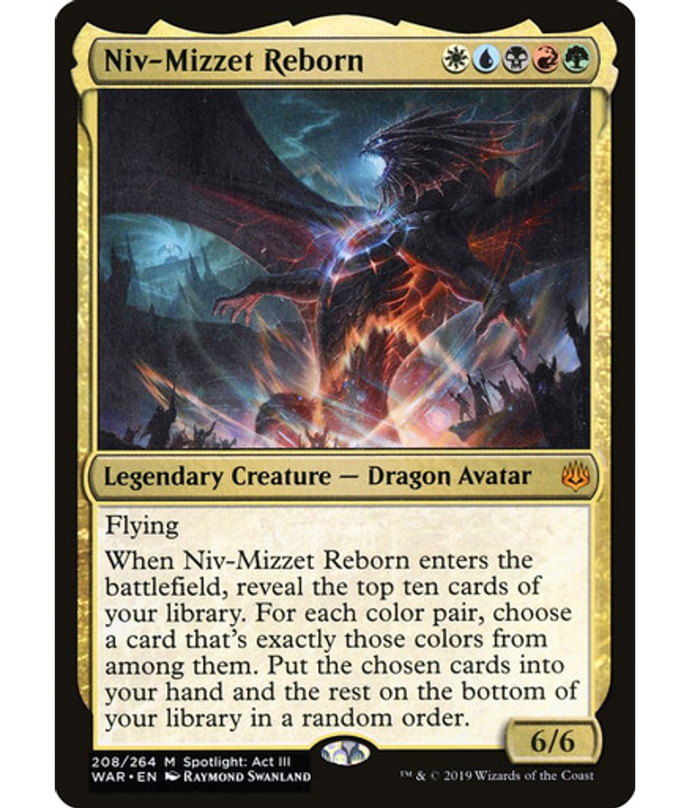Niv-Mizzet Reborn - War of the Spark (español)