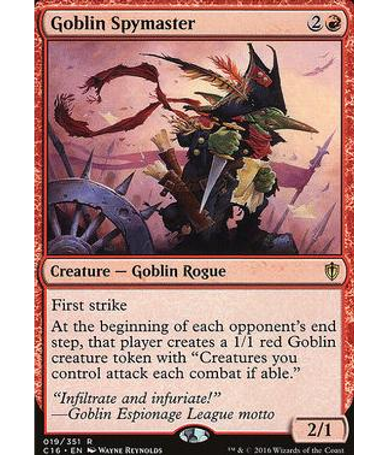 Goblin Spymaster - Commander 2016 (español)