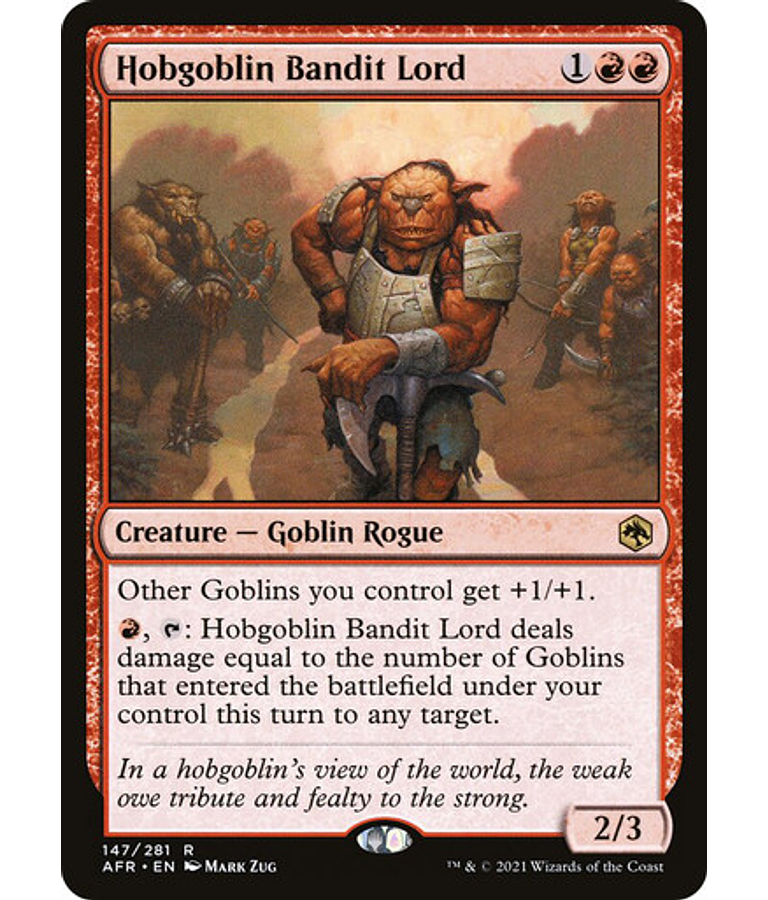 Hobgoblin Bandit Lord - Adventures in the Forgotten Realms (inglés)