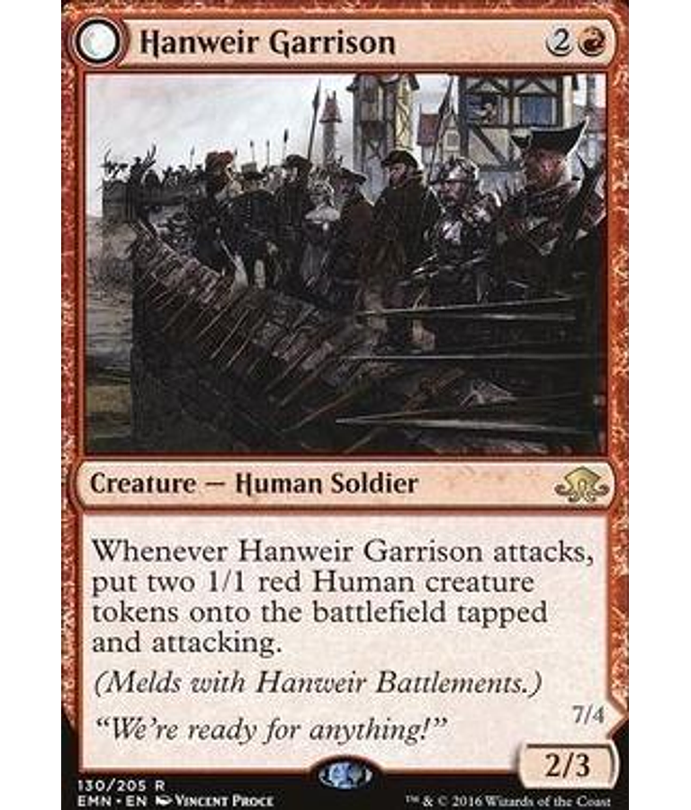 Hanweir Garrison // Hanweir, the Writhing Township - Eldritch Moon (inglés)