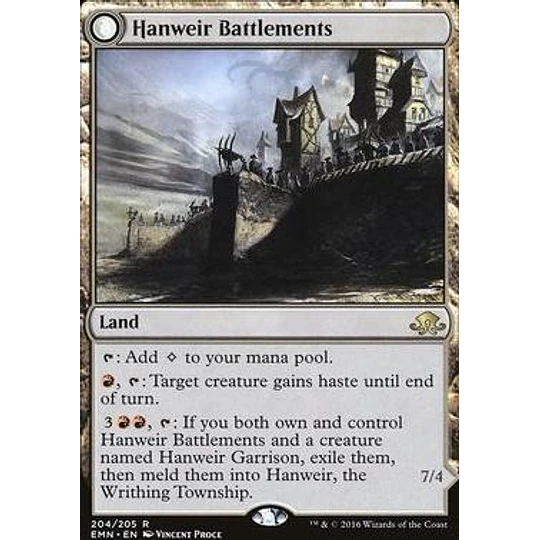 Hanweir Battlements // Hanweir, the Writhing Township - Eldritch Moon (inglés)