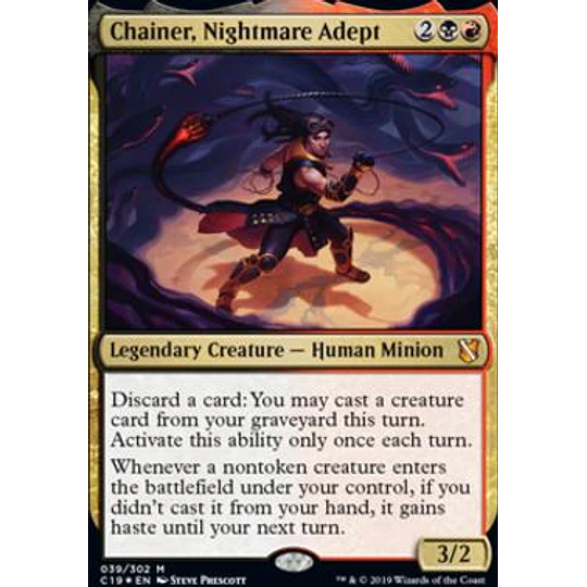 Chainer, Nightmare Adept (Foil) - Commander 2019 (inglés)