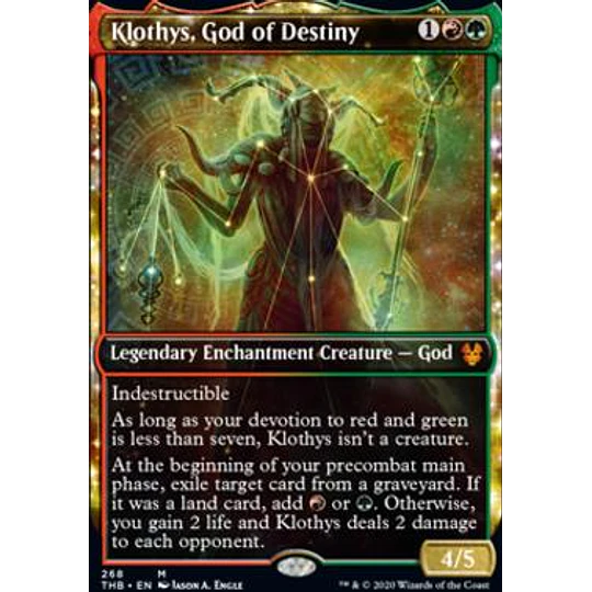 Klothys, God of Destiny (Showcase) - Theros Beyond Death Variants (inglés)
