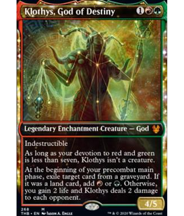 Klothys, God of Destiny (Showcase) - Theros Beyond Death Variants (inglés)