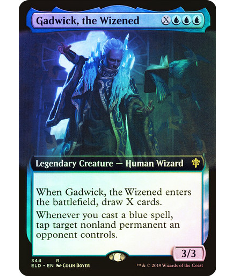 Gadwick, the Wizened (Extended Art) - Throne of Eldraine Variants Foil (inglés)