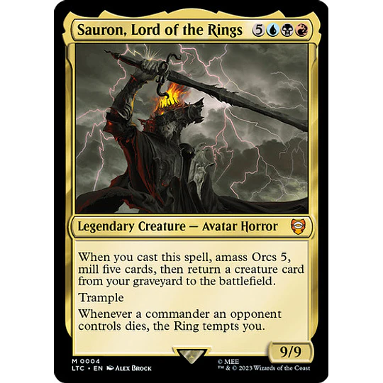 Sauron, Lord of the Rings - The Lord of the Rings: Tales of Middle-earth Commander Decks (español)