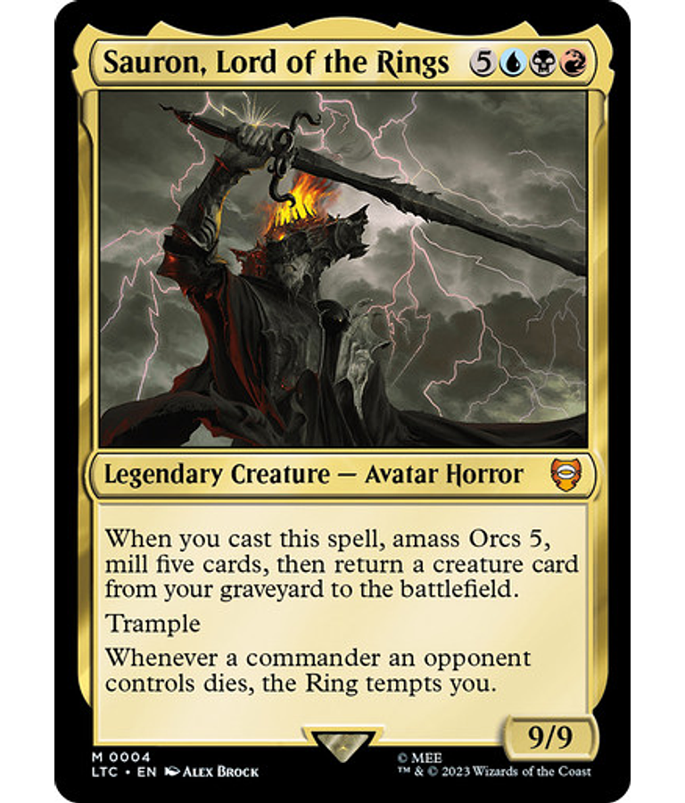 Sauron, Lord of the Rings - The Lord of the Rings: Tales of Middle-earth Commander Decks (español)