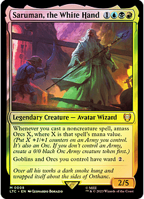 Saruman, the White Hand - The Lord of the Rings: Tales of Middle-earth Commander Decks (español)