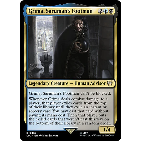 Grima, Saruman's Footman - The Lord of the Rings: Tales of Middle-earth Commander Decks (español)