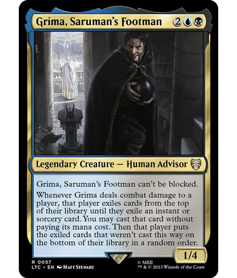 Grima, Saruman's Footman - The Lord of the Rings: Tales of Middle-earth Commander Decks (español)