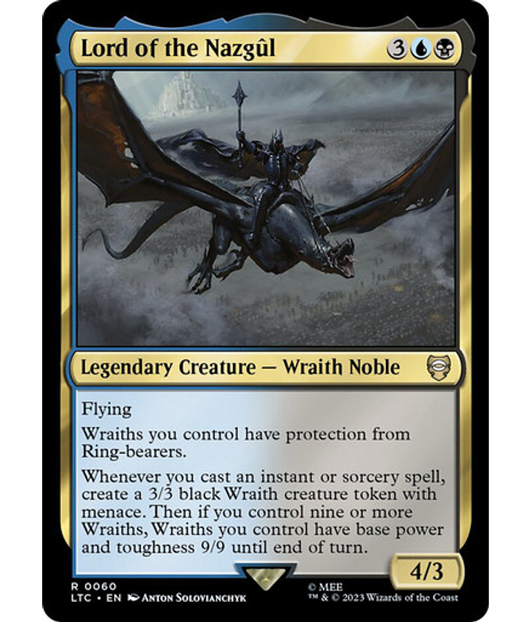 Lord of the Nazgul - The Lord of the Rings: Tales of Middle-earth Commander Decks (español)